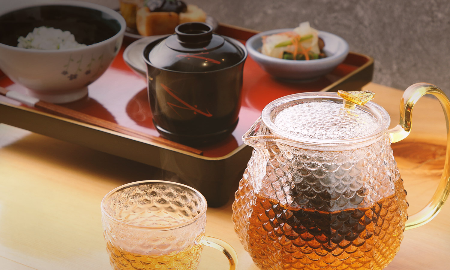 料理と中国茶